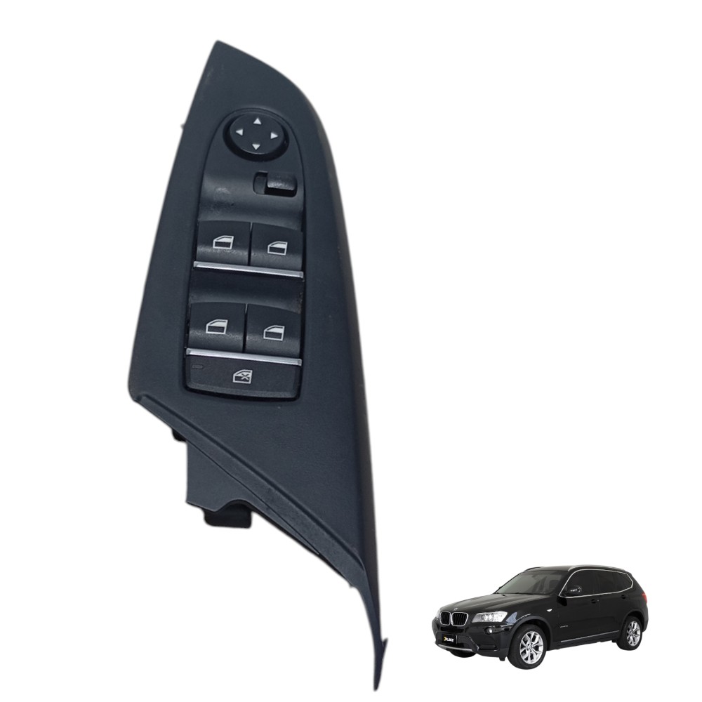 Comando vidro dianteiro esquerdo elétri bmw x3 2.0 2014
