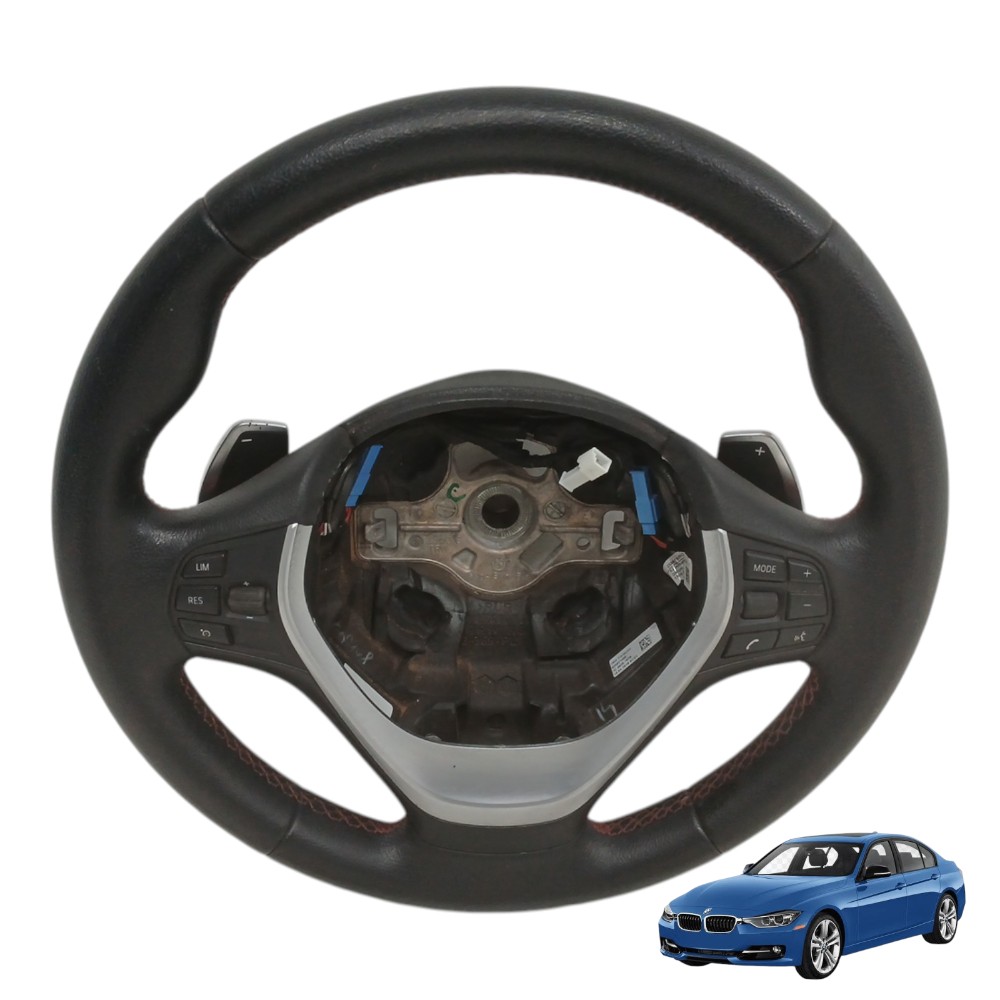 Volante Direção Com Comandos Bmw 320i 2.0 F30 N20 2017 2018 Preto