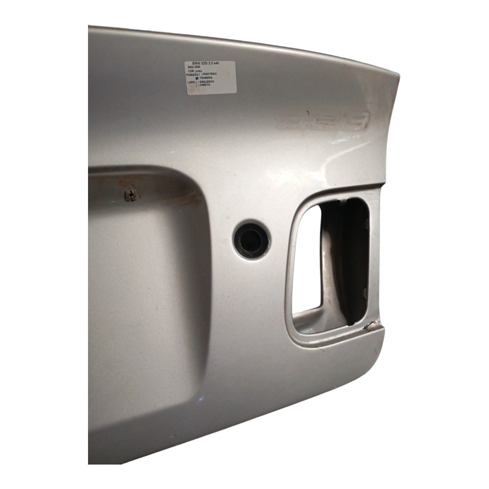 Tampa Traseira Porta Malas Bmw 323i 2.5 E46 2000 2001 2002 Prata 3