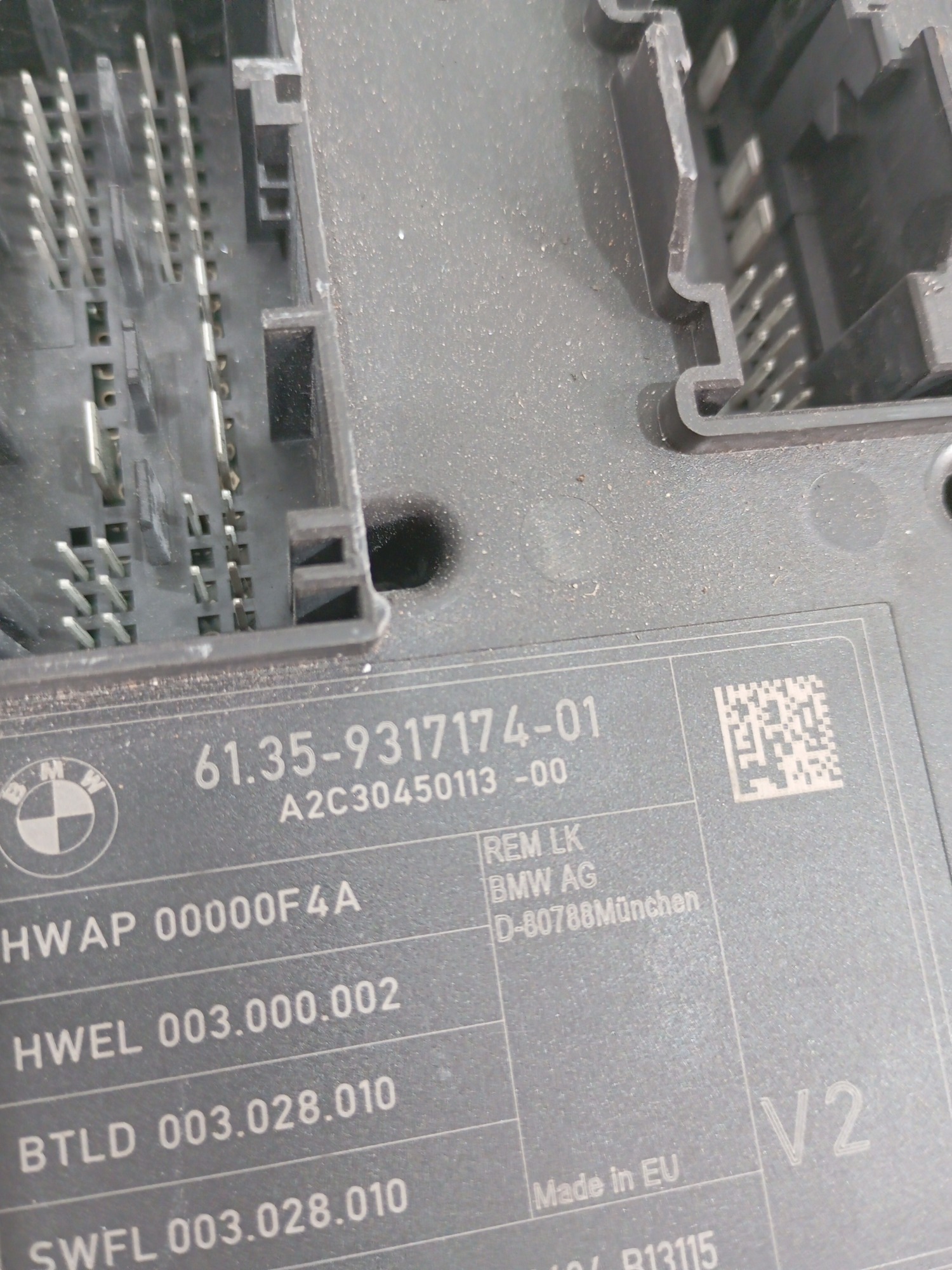 Módulo Central Conforto Bmw 320i 2.0 2015 Cod 6135931717401 2