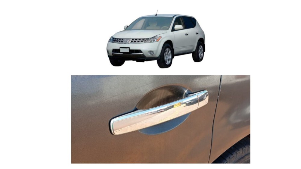 Maçaneta Traseira Esquerda Nissan Murano 3.5 2010 Cromada Traseira