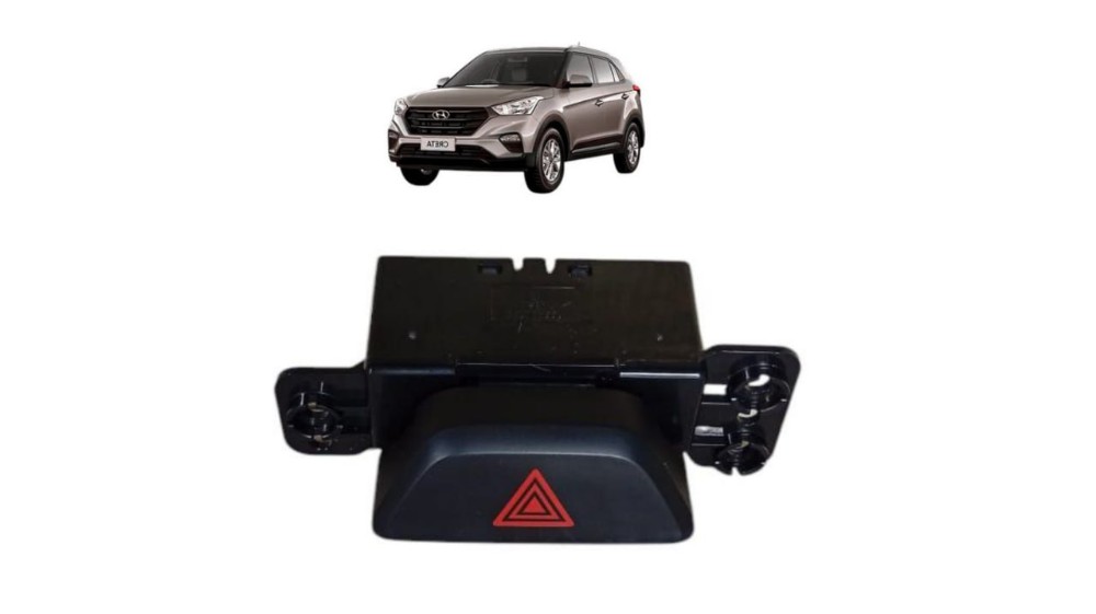 Botão Pisca Alerta Hyundai Creta 2024 2025 Preto