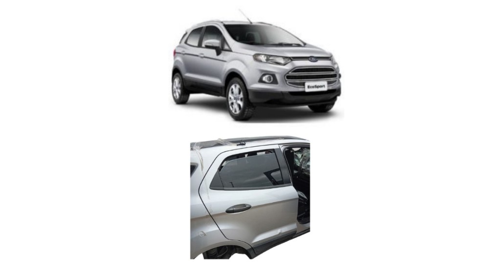 Porta Traseira Direita Ecosport 2021 Com Detalhes  Traseira Direita Prata
