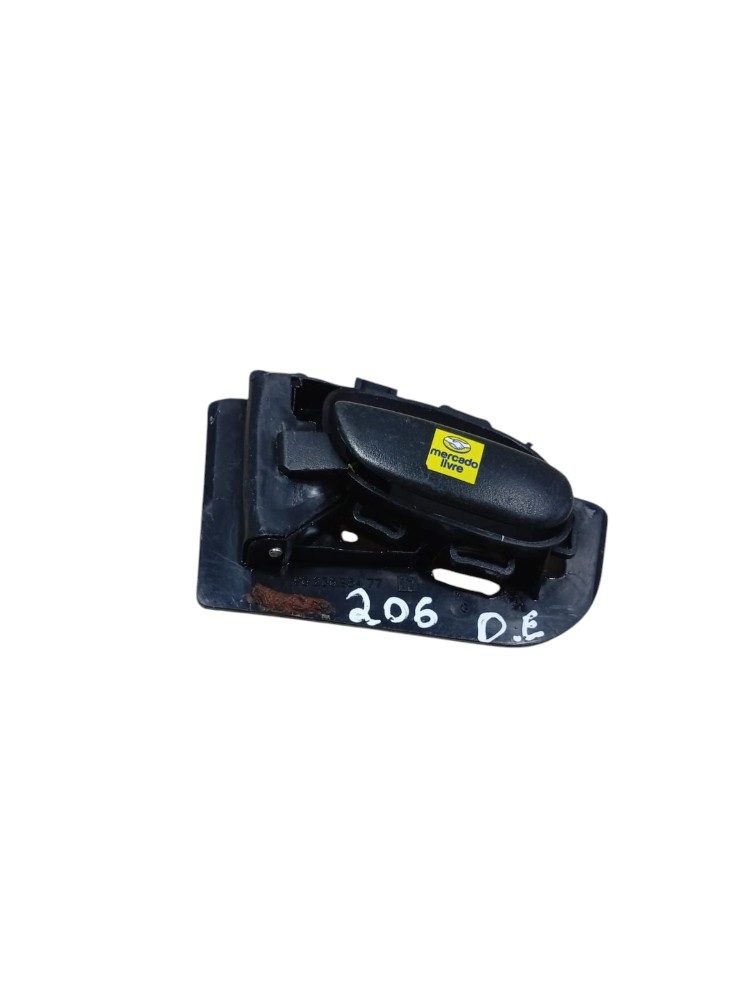 Maçaneta Interna Esquerda Peugeot 206 207 1998 2007 Preto Dianteira/traseira