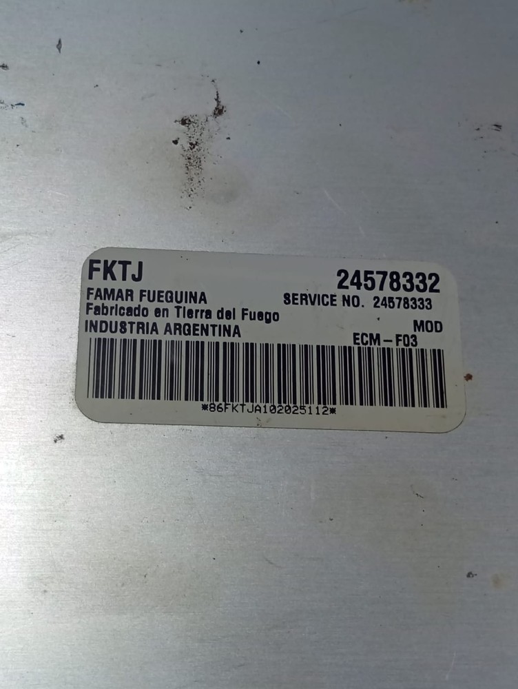 Kit Code Módulo Injeção Chevrolet Prisma 1.4 2011 Flex 7