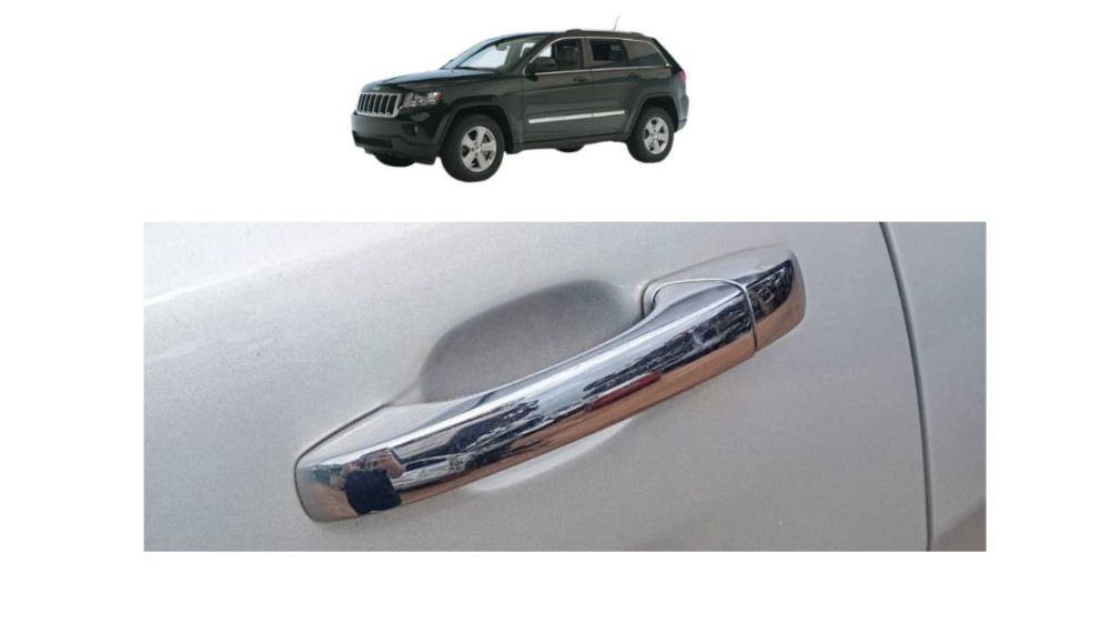 Maçaneta Ext Tras Esquerda Jeep Grand Cherokee 2013 Detalhe Cromado Traseira