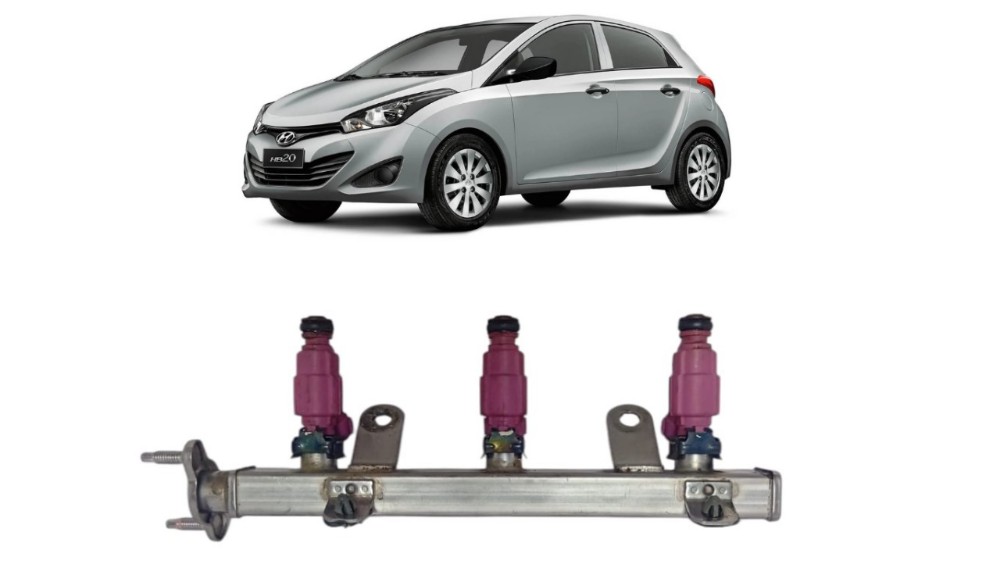 Flauta Bico Injetor Hyundai Hb20 2014