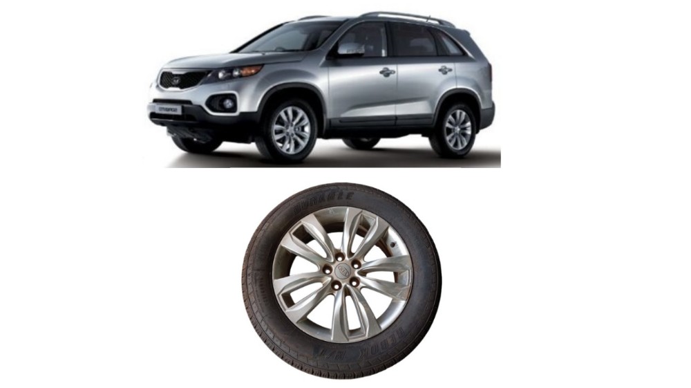 Roda Pneu Kia Sorento 2011 Aro 18 Detalhes Prata
