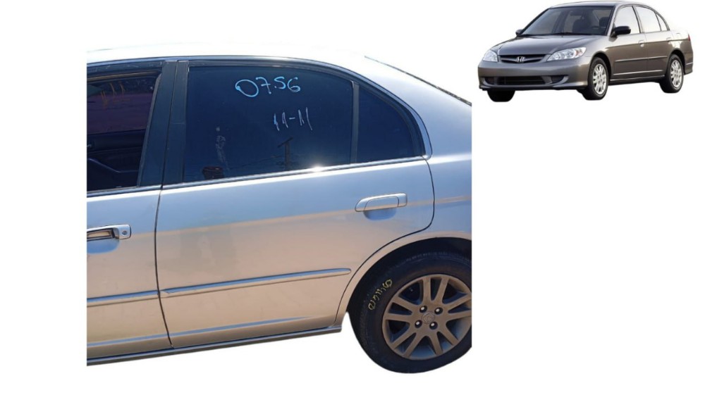 Porta Traseira Esquerda Honda Civic 2005 Traseira Esquerda Prata