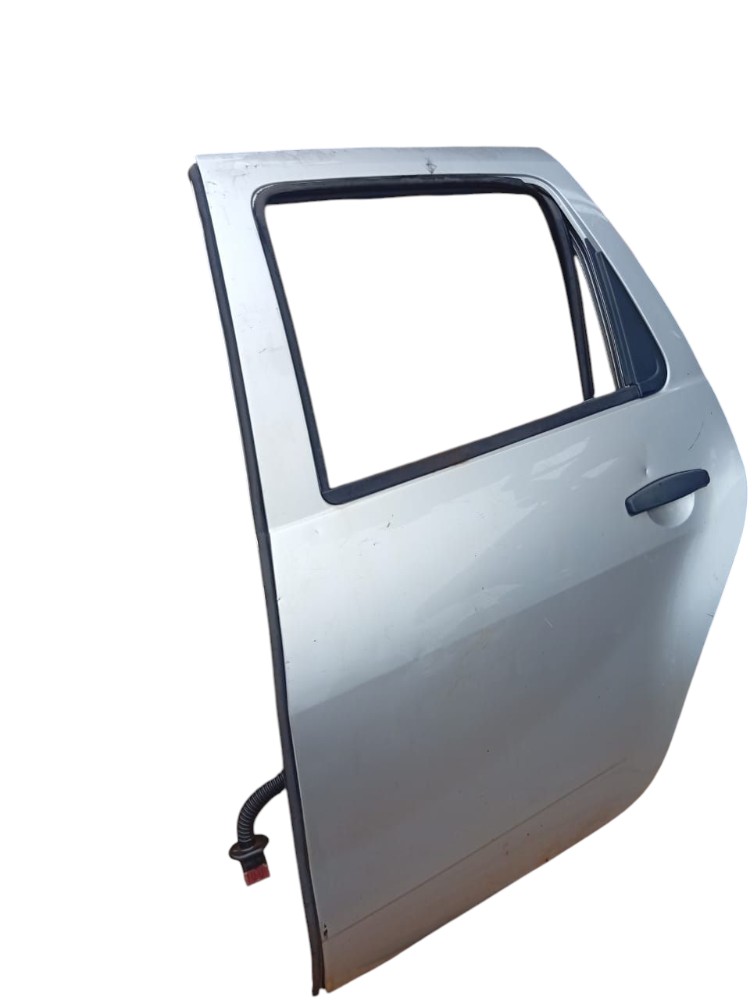 Porta Traseira Esquerda Renault Duster 2012 2014 Detalhe Traseira Esquerda Prata 2