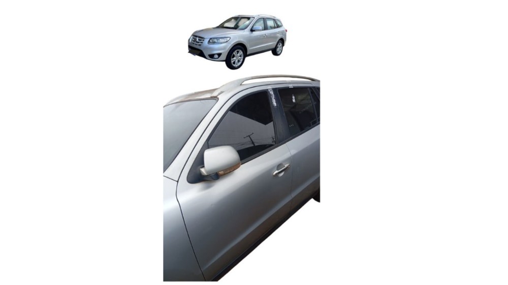 Porta Dianteira Esquerda Hyundai Santa Fe 2010 Dianteira Esquerda Prata