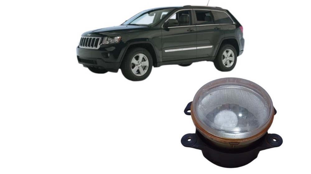 Farol Milha Jeep Grand Cherokee 2013 Com Avaria Transparente