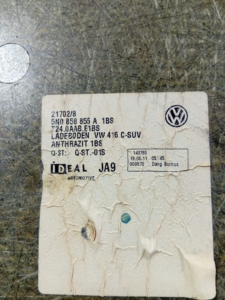 Tampão Bagagito Volkswagen Tiguan 2011 2013 5