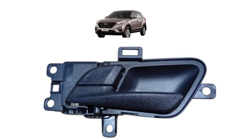 Maçaneta Interna Dianteira Esquerda Hyundai Creta 2024 2025 Preto Dianteira