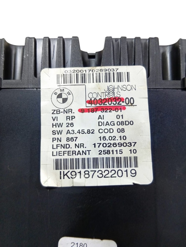 Painel Instrumentos Bmw 320i 2010 2011 Avaria 6