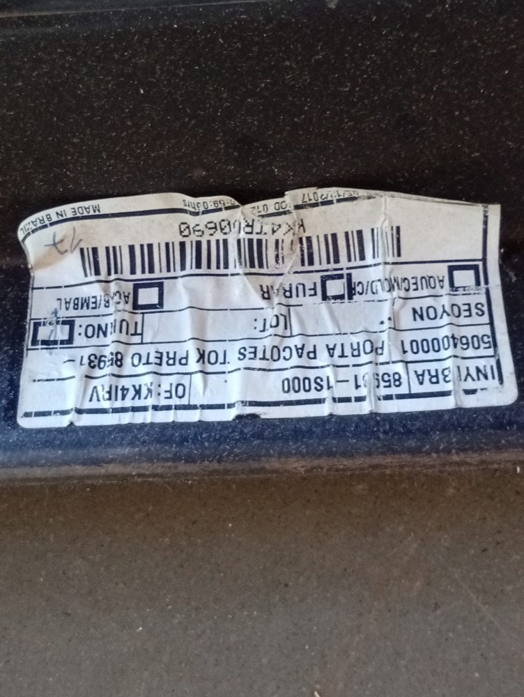 Tampão Bagagito Hb20 2014 2019 5