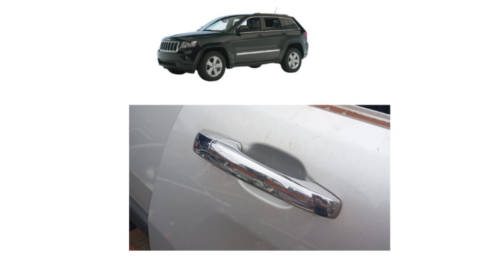 Maçaneta Ext Tras Direita Jeep Grand Cherokee 2013 Detalhe Cromado Traseira