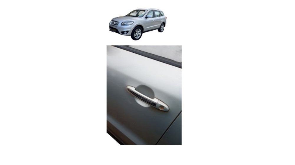 Maçaneta Externa Diant Esquerda Hyundai Santa Fé 2010 Detalh