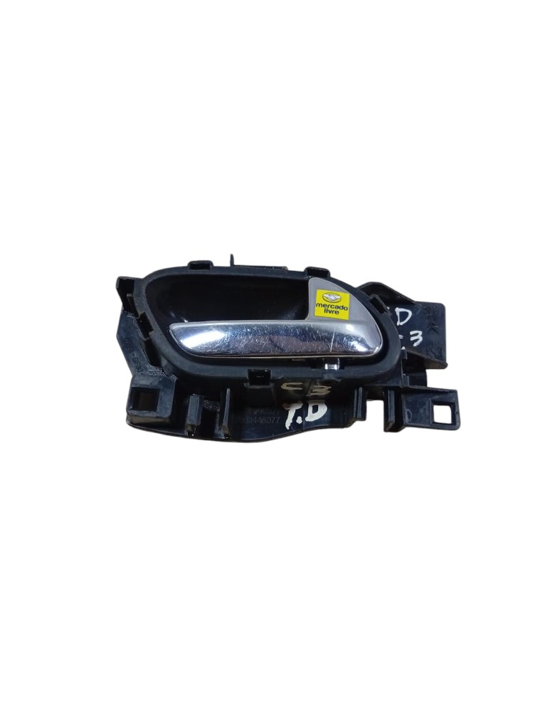 Maçaneta Interna Traseira Direita Citroen C3 2012 14 Detalhe Cromado Dianteira/traseira