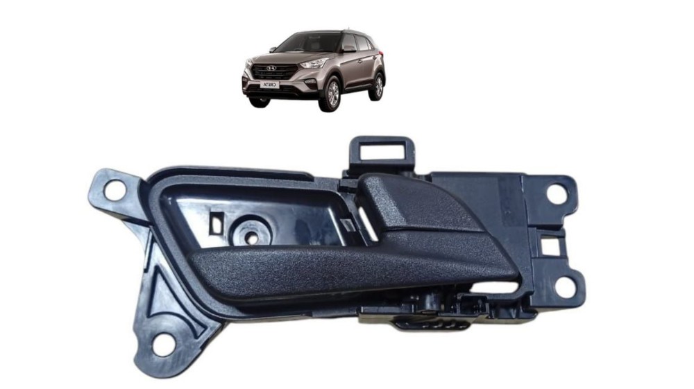 Maçaneta Interna Dianteira Direita Hyundai Creta 2024 2025 Preto Dianteira