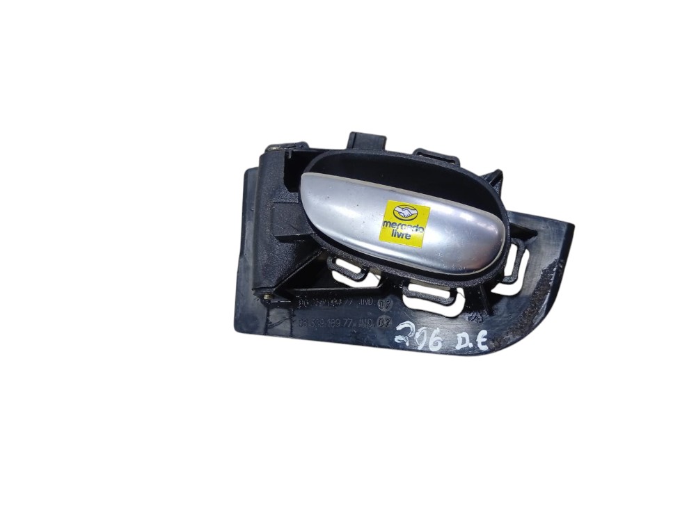 Maçaneta Interna Traseira Esquerda Peugeot 206 207 2008 Cinza Dianteira/traseira
