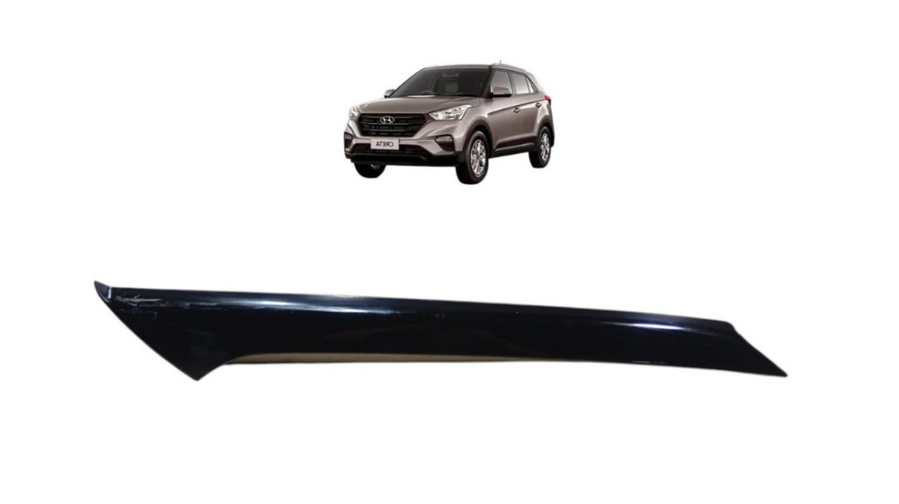 Friso Coluna Esquerda Parabrisa Hyundai Creta 2024 Detalhe Preto