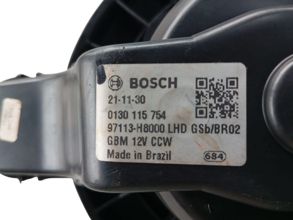 Motor Ar Forçado Hb20 Creta 1.0 1.6 2016 2022 97113h8000 3