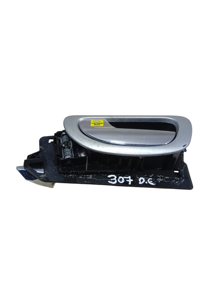 Maçaneta Interna Esquerda Peugeot 307 2007 2012 Detalhe Cromado Dianteira/traseira