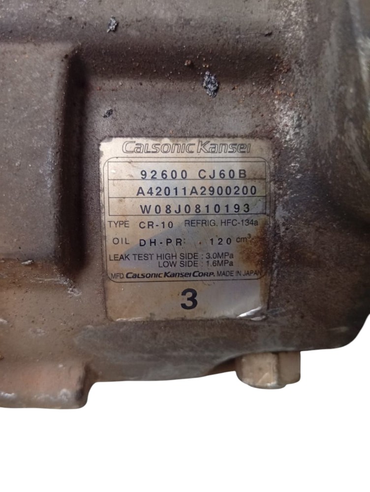 Compressor Ar Condicionado Nissan Tiida 1.8 2008 2010 7
