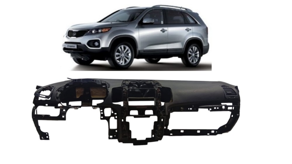 Painel Tabelier Kia Sorento 3.5 2011 Com Avaria Cinza