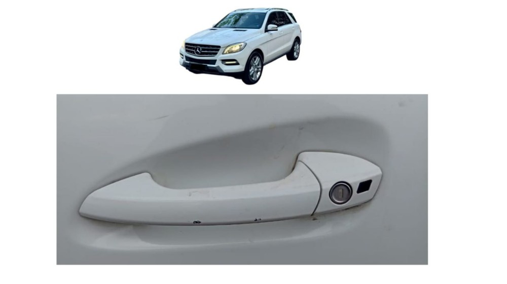 Maçaneta Ext Dianteira Esquerda Mercedes Ml350 2015 Detalhes Branco Dianteira