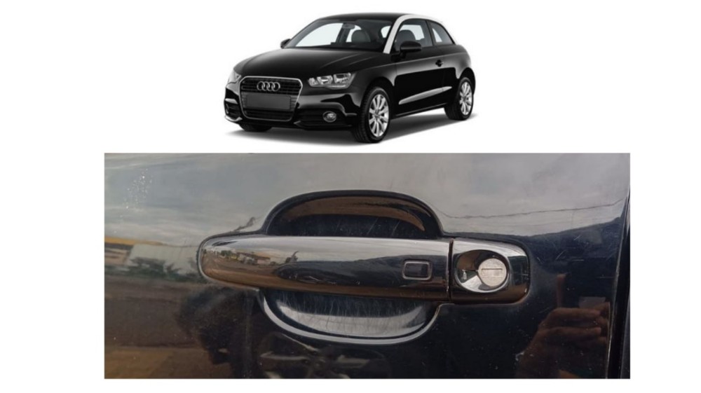 Maçaneta Dianteira Esquerda Audi A1 1.4 Spb 2013 Detalhe Preto Dianteira