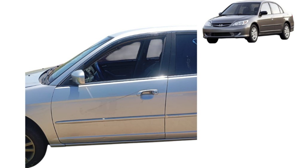 Porta Dianteira Esquerda Honda Civic 2005 Dianteira Esquerdo Prata
