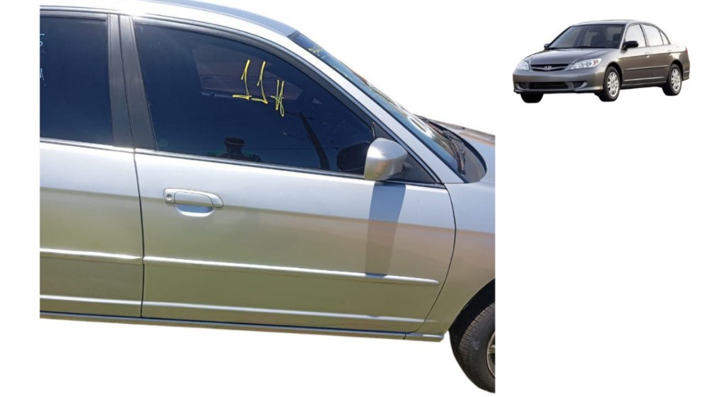 Porta Dianteira Direita Honda Civic 2005 Dianteira Direito Prata