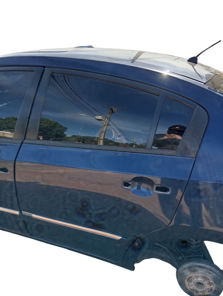 Porta Traseira Esquerda Sentra 2010 Traseira Esquerda Azul
