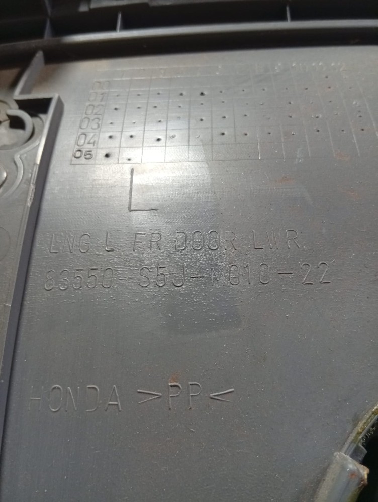 Forro Porta Dianteira Esquerda Honda Civic 2004 2005 Detalhe Cinza 5