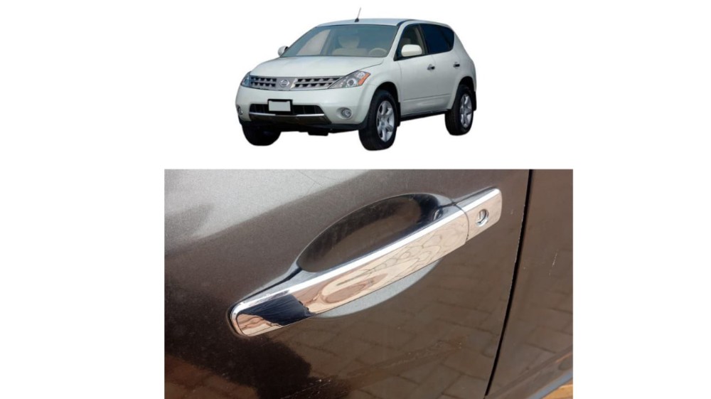 Maçaneta Dianteira Esquerda Nissan Murano 3.5 2010 Cromado Dianteira