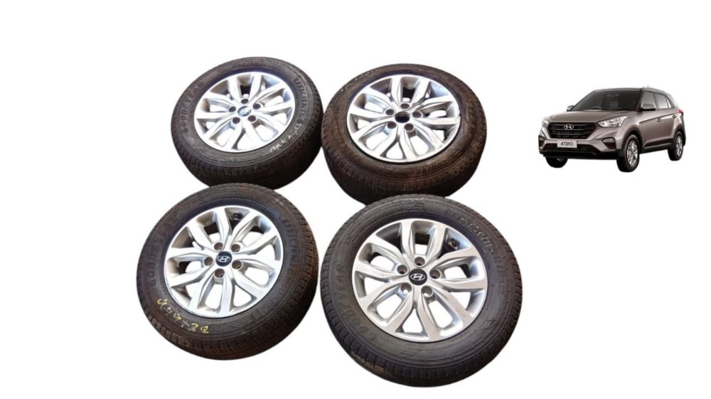 Jogo Rodas Hyundai Creta 2024 2025 R16 Prata
