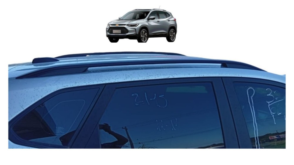 Par Rack Teto Chevrolet Tracker 2023 Preto