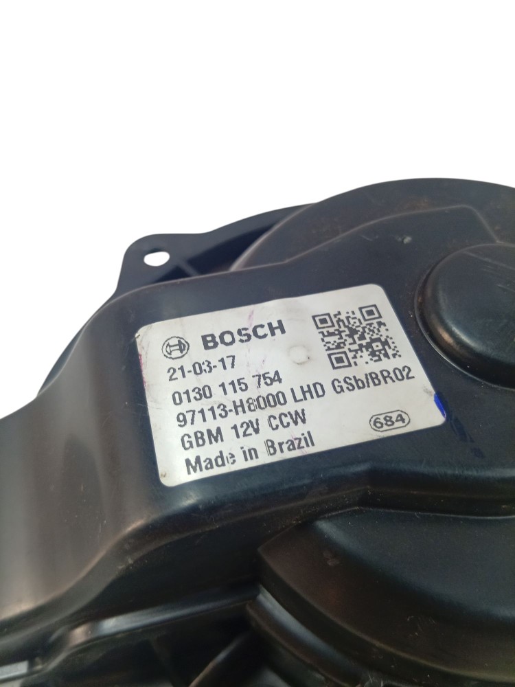 Motor Ar Forçado Creta 1.6 2021 97113h8000 Hb20 1.0 1.6 3