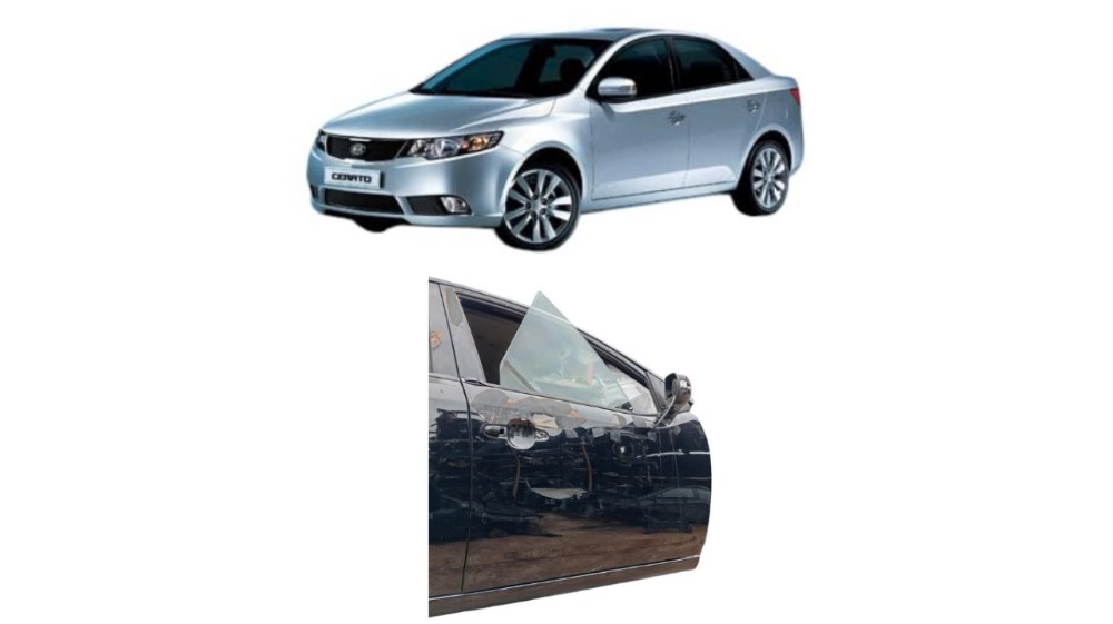 Porta Dianteira Direita Kia Cerato 2010 Com Detalhes Dianteira Direita Preto