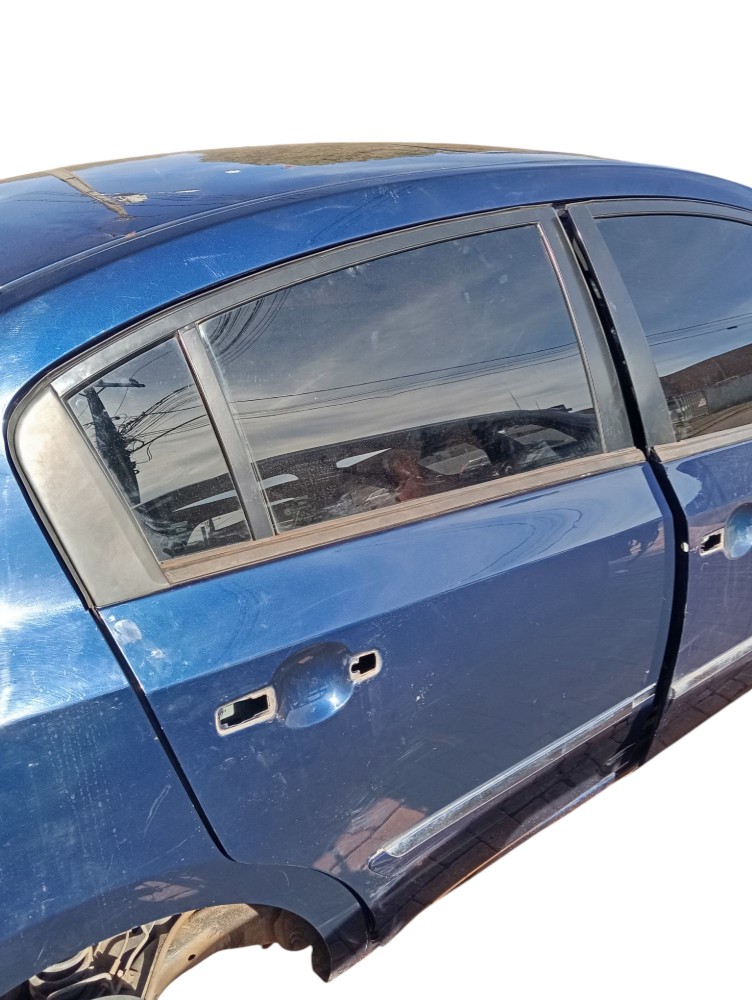 Porta Traseira Direita Sentra 2010 Traseira Direita Azul 2