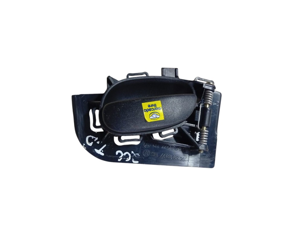Maçaneta Inter Direita Peugeot 206 207 Preto Dianteira/traseira