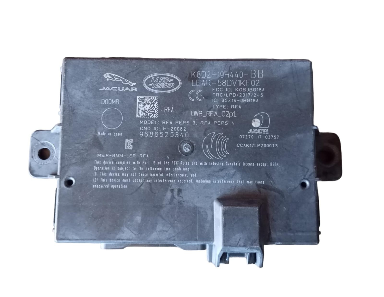 Módulo Controle Range Rover Evoque 2020 – K8d2-19h440-bb 2