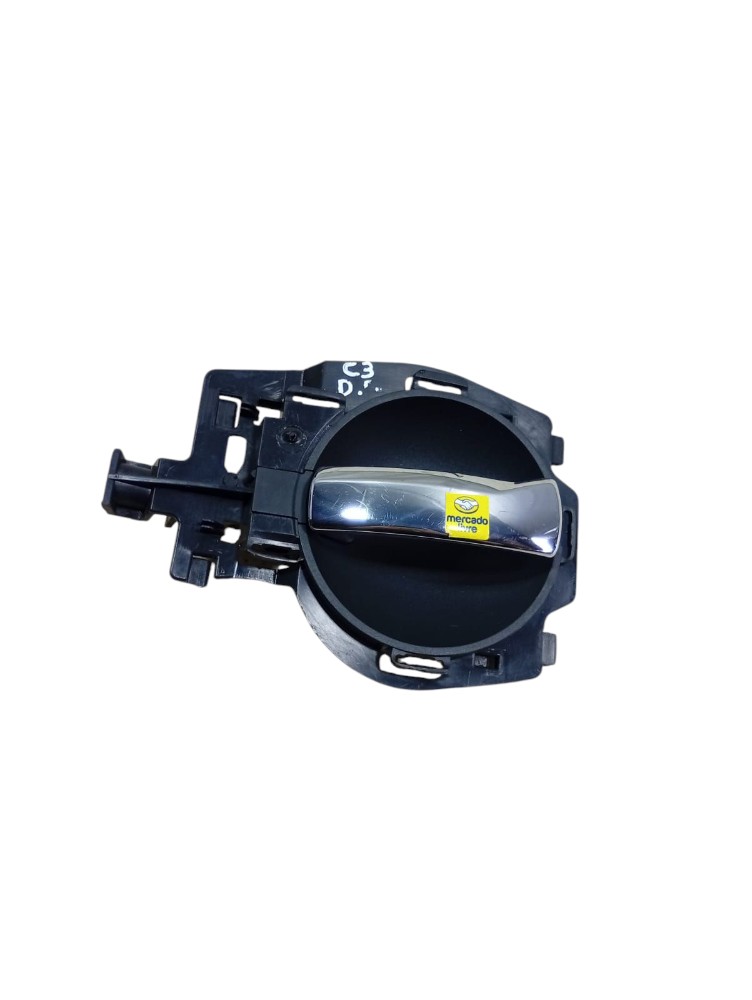 Maçaneta Interna Esquerda Citroen C3 2006 2012 Detalhe Cromado Dianteira/traseira