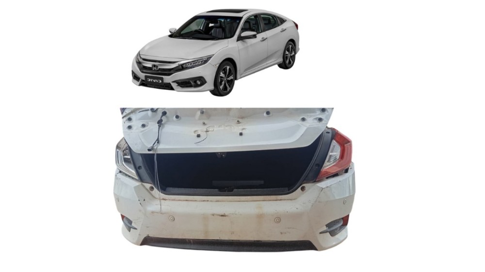 Parachoque Traseiro Honda Civic Touring 2017 Detalhes
