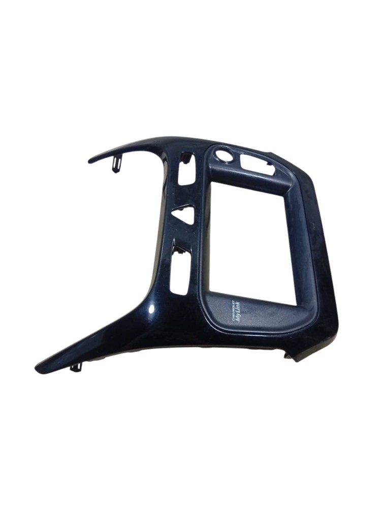 Moldura Painel Central Multimídia Chevrolet Cobalt 2016 2020 Preto 2