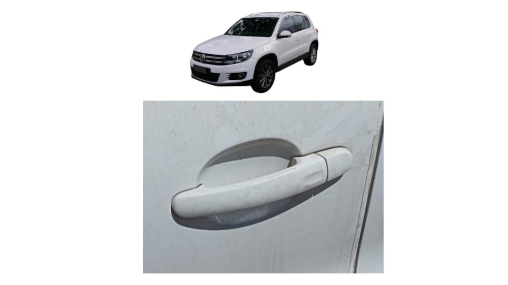 Maçaneta Ext Diant Esquerda Volkswagen Tiguan 2011 Detalhe Branco Dianteira