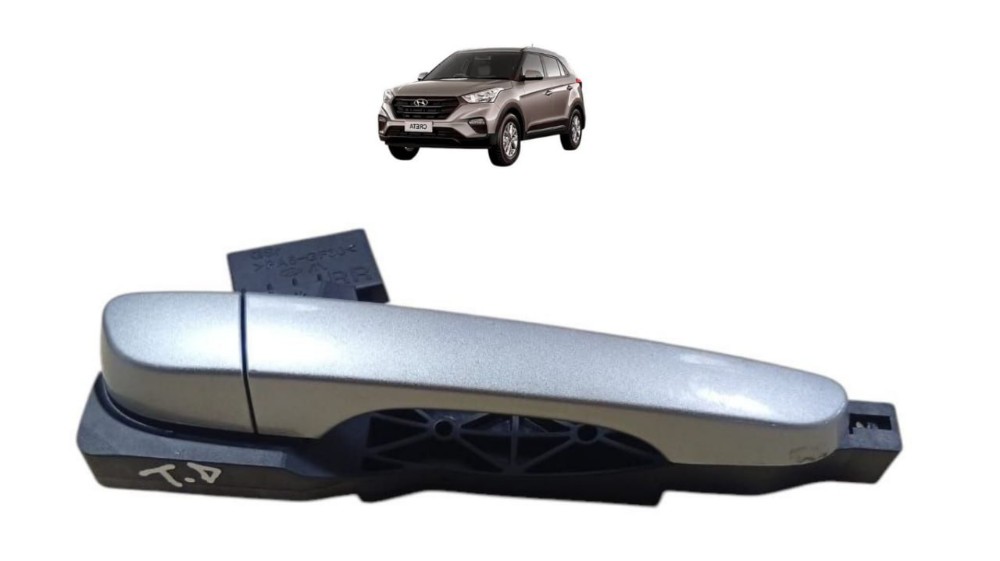 Maçaneta Externa Traseira Esquerda Hyundai Creta 2024 2025 Prata Traseira