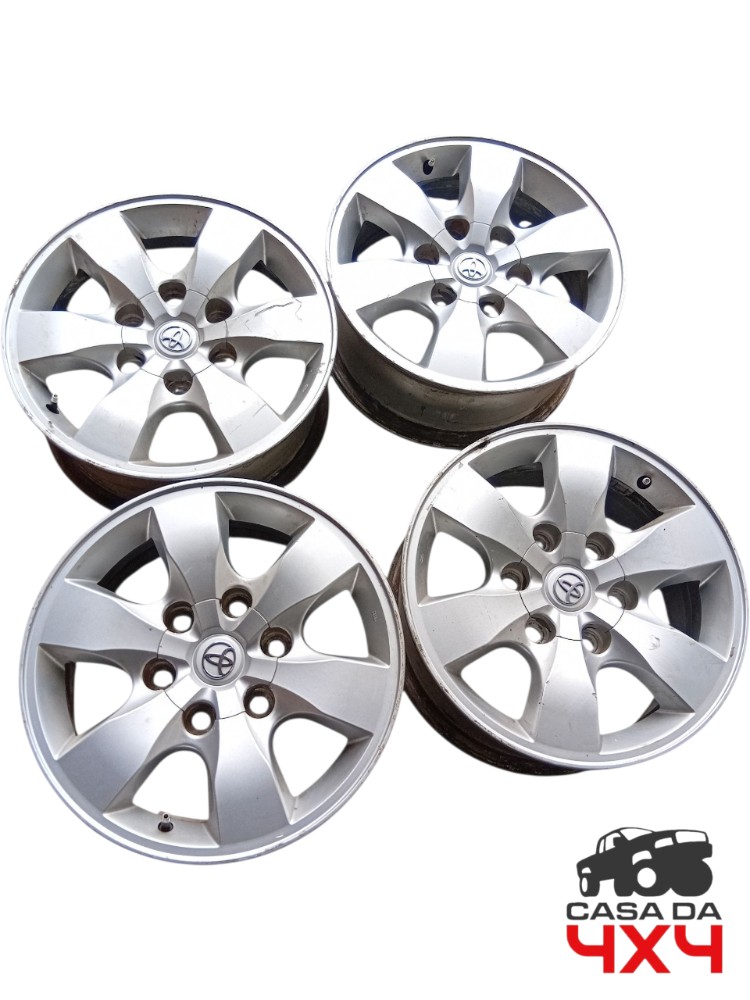 Jogo rodas hilux 3.0 2006 2008 2010 2012 2015 aro 16